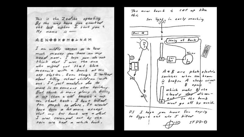 Письмо с шифром и схемой бомбы, присланное Зодиаком в апреле 1970 года