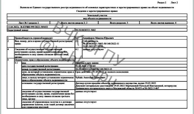 Беглый Чубайс спешно переписывает свои активы на «фунтов» rqiqqqidqhiehvls