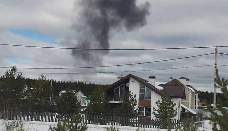 В Иванове над Северным аэродромом загорелся и рухнул самолет